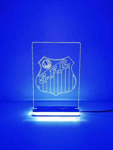 Luminária de Acrílico Santos Futebol Clube