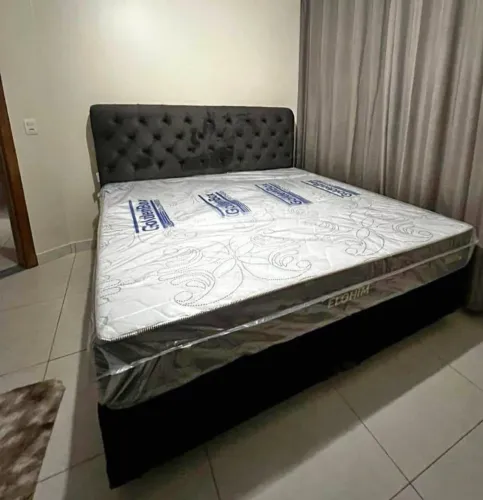  Super King Cama Box com Colchão Ortopédico