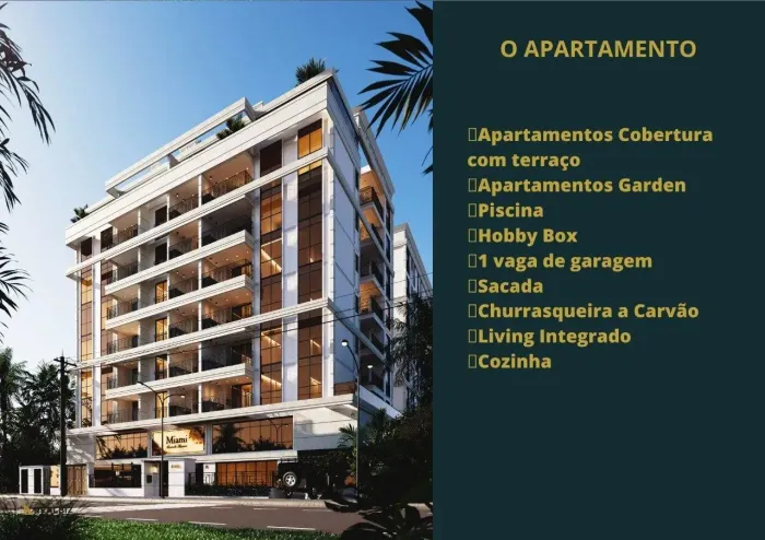 Apartamento Studio na planta | Praia Grande em Governador Celso Ramos - SC