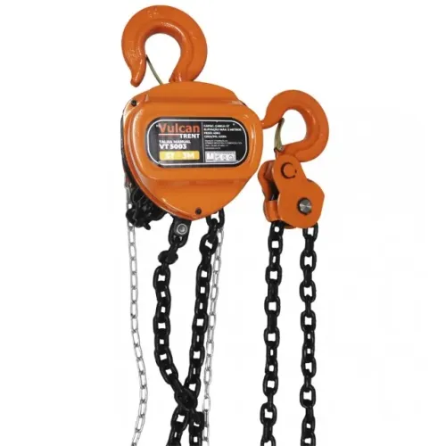 TALHA MANUAL PARA 5 TONELADAS CORRENTE 3 METROS VT5003 - VULCAN TRENT