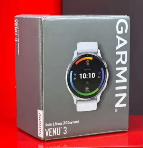 Garmin Relógio Venu 3 - 010-02784-00 - SILVER / WHITESTONE - 45MM - Produto Novo