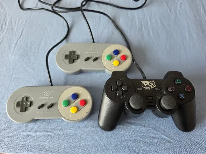 Controle Joystick Playstation Super Nintendo USB para PC