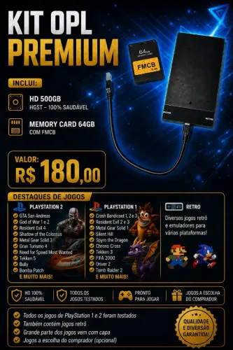 HD+memory card ps2