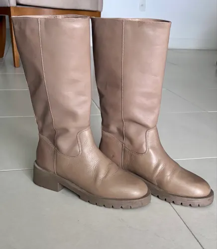 Bota Arraial Cano Longo Couro Legítimo