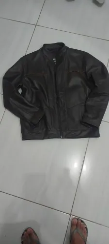 Jaqueta masculina couro legitimo