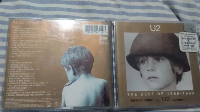 CD ORIGINAL DUPLO U2 - The Best Of" e "The B Sides" de 1980 a 1990.