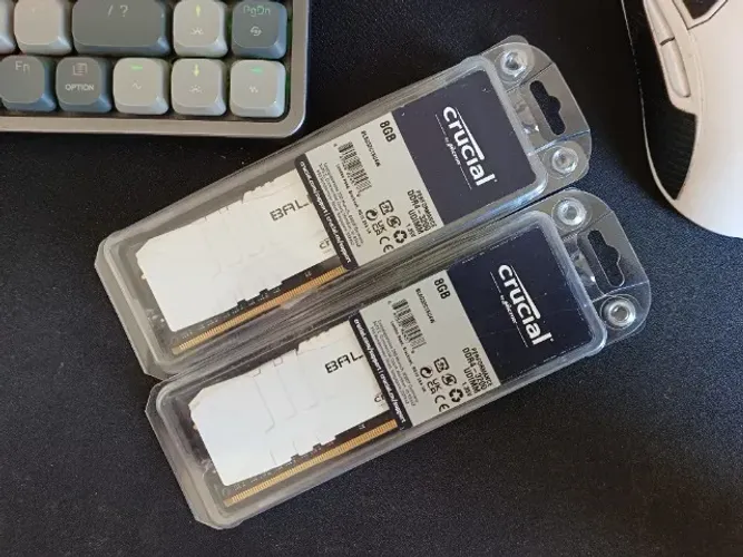 Memória Crucial Ballistix, 16GB (2X8GB), 3200MHz, DDR4, CL16, Branco