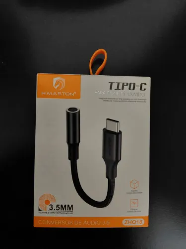 Adaptador tipo C para fone de ouvido 3,5