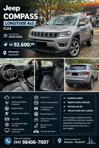 Jeep Compass Longitude 2.0 4X2 Flex 16V Aut. 2020
