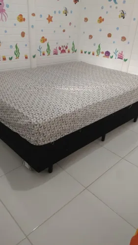 CAMA BOX + COLCHÃO CASAL