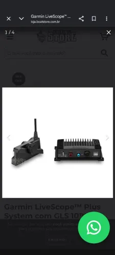 Sonar Garmin LiveScope GLS10-LVS34
