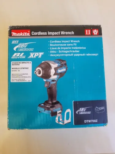 Chave De Impacto 700nm Dtw700z Bl Makita Sem Bateria