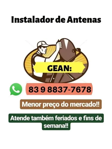 Instalador de antenas disponível