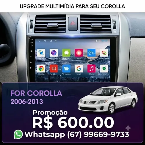 Central Multimídia Toyota Corolla 2006 a 2013 - R$ 600