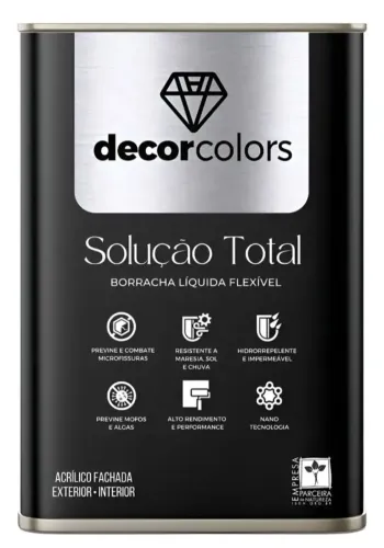 Tinta Borracha líquida 21,5kg Decor Colors 