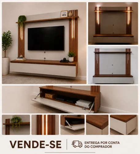 Painel para TV com Gaveteiro - Ótimo Estado