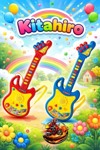 GUITARRA INFANTIL ELÉTRICA COM MICROFONE - ENTREGAMOS 