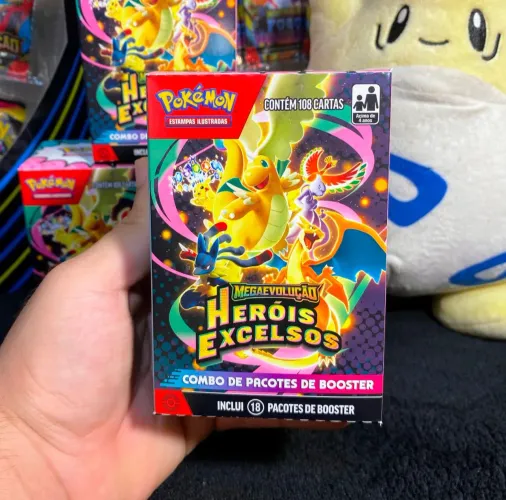 Combo de Pacotes - Megaevolução 2.5 - Heróis Excelsos