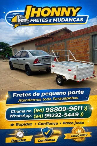 Fazemos frete de pequeno porte 