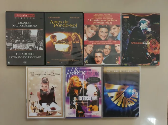Todos os DVDs de filmes, shows e documentários