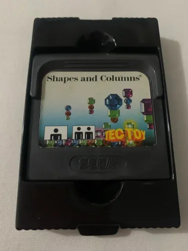 Jogo Shapes and Columns Game Gear Sega raridade