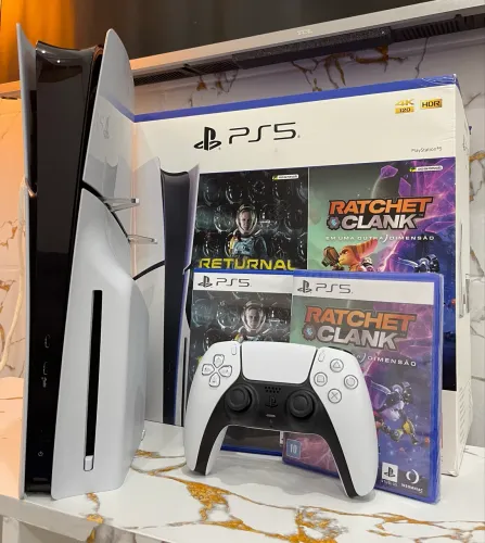 PS5 SLIM M. FISÍCA 1 TB IMPECÁVEl | C/GARANTIA! ACEITO PS4 SLIM| XBOX SIRIES S
