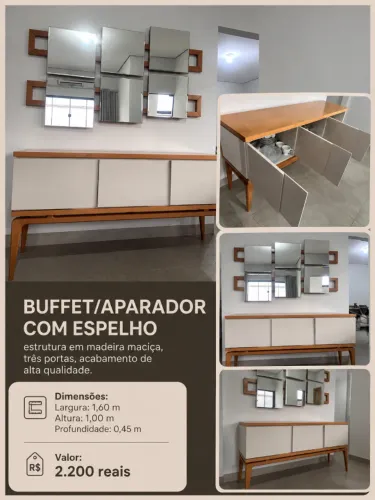 Aparador com espelho