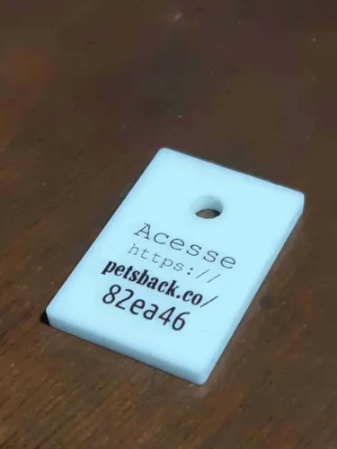 3 Plaquinhas de identificação pet