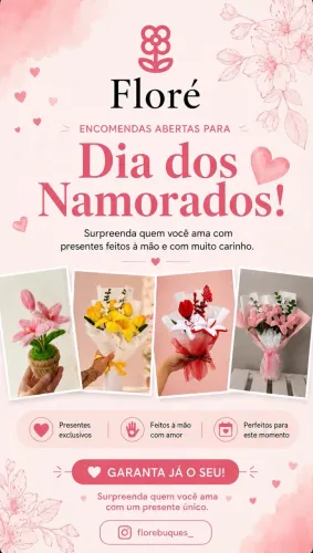 Buquê pro dia dos namorados