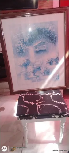 Vendo quadro S Rochelle em madeira maciça