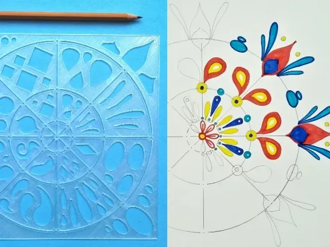 Gabarito para desenho/pintura de mandalas