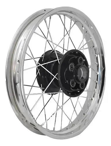 Roda Traseira Alinhada Xr200 Xlr125 Nx150 Nx200 raios 4mm Cromados 