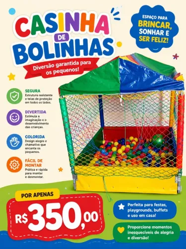 casinha de bolinhas