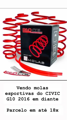 Vendo molas esportivas do CIVIC G10 2016 em diante . *