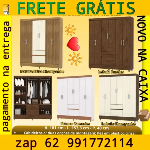Guarda roupa DIRETO DA FÁBRICA FRETE GRÁTIS
