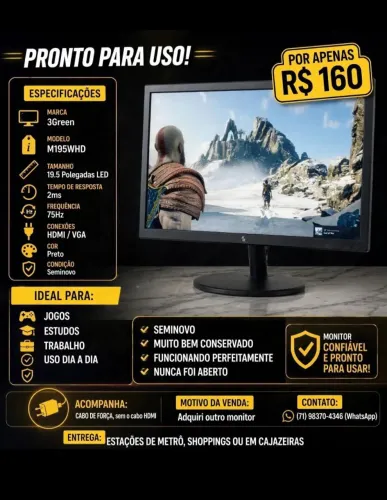 MONITOR semi novo