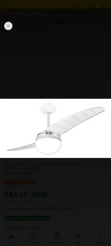 Ventilador de teto