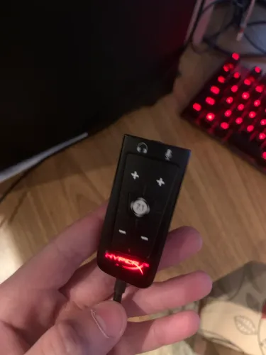 Jack Audio Sound Card Adaptador with Headphone para Kingston HyperX Cloud 2