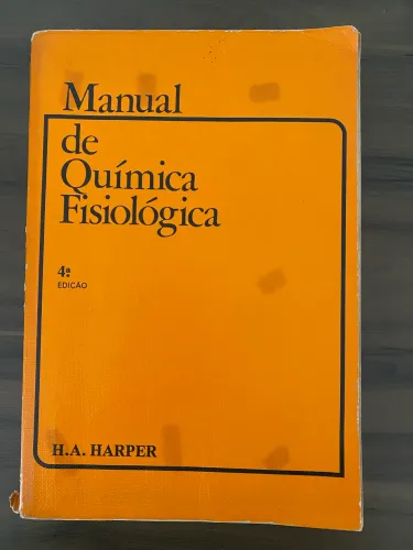 Manual de química fisiológica 4ª edição - Harper