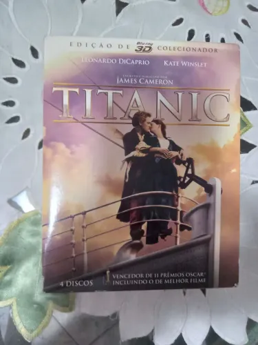 Box blu-ray 4 discos Titanic Edição Colecionador 3D + blu-ray