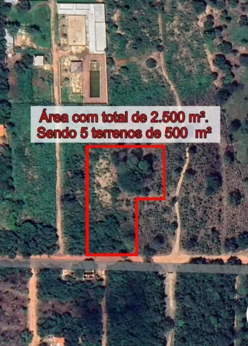 Terreno com 2.500 m² à venda proximo ao setor Janaina e Taquari (Taquaralto), Palmas, TO