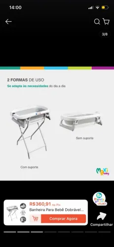 Banheira dobrável