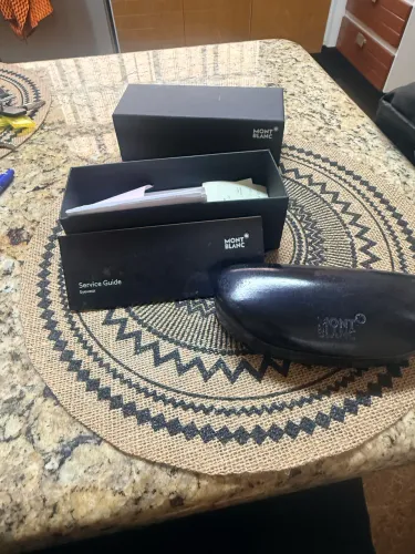 Óculos Montblanc Rimless MB 253 Dourado - Completo (Full Set)
