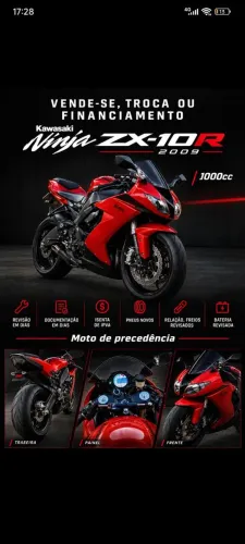 Zx10r 2009, revisada, em dias.