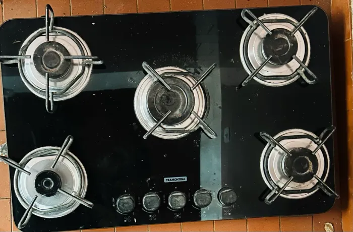 Cooktop Tramontina 5 bocas vidro