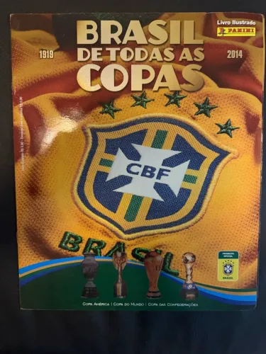 Set Completo com Figurinhas para Colar - Álbum Brasil de Todas as Copas