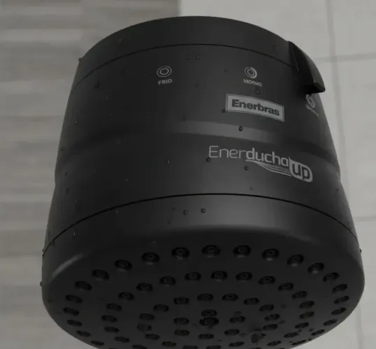 Chuveiro elétrico preto
