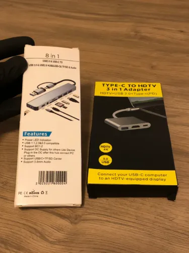Adaptador 8 em 1 USB 3.0 com HDMI / Novos Lacrados / Envio Rápido Correios