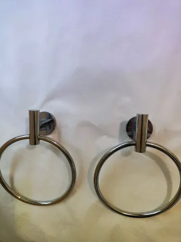 Par de porta toalhas Metais Alezio