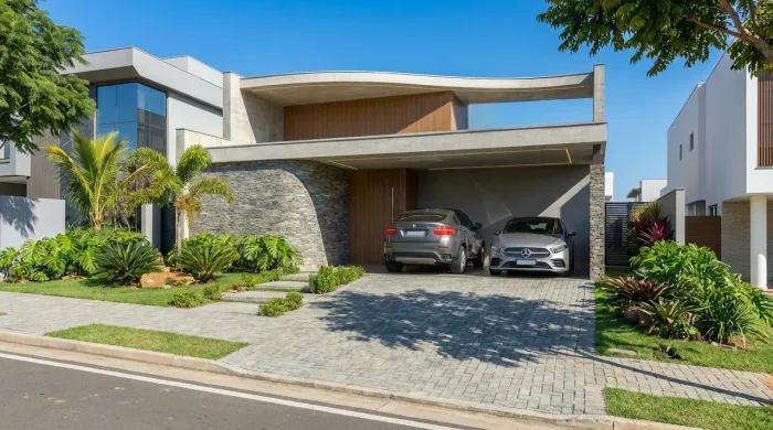 Casa linear com quintal na melhor parte do Alphaville para venda